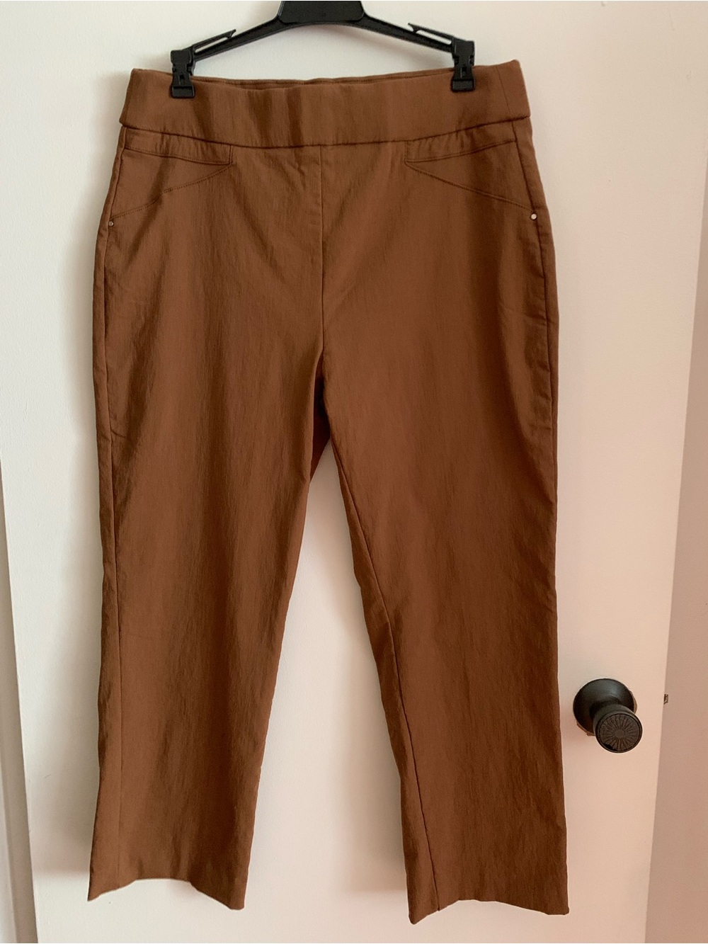 Marie claire , size 13 Women’s Brown Straight-Leg 3/4 length ankle Pants